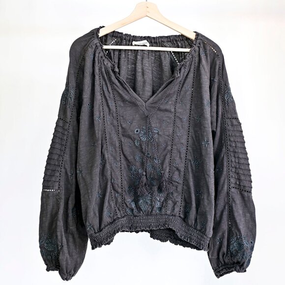 Lucky Brand Peasant Top Size M - Picture 1 of 5